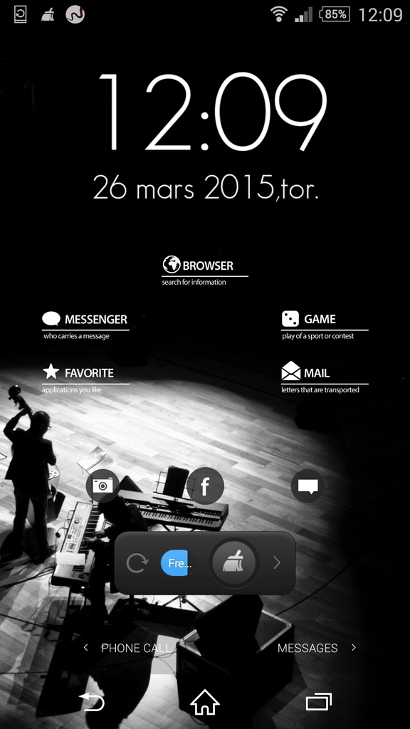 Homescreen