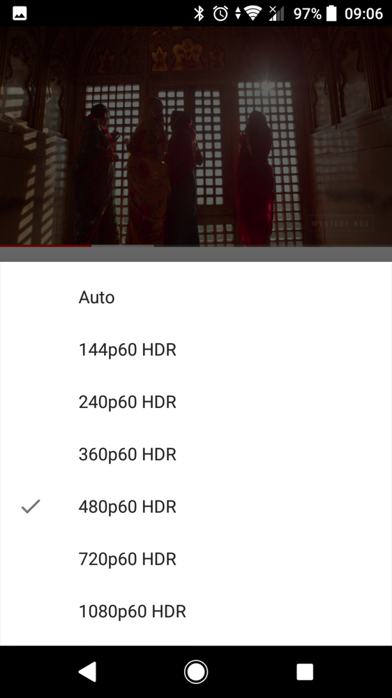 HDR video - Up to 1080p