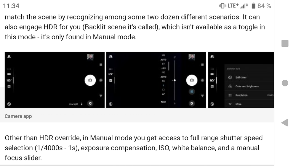 What the camera app looks like on the Internet.