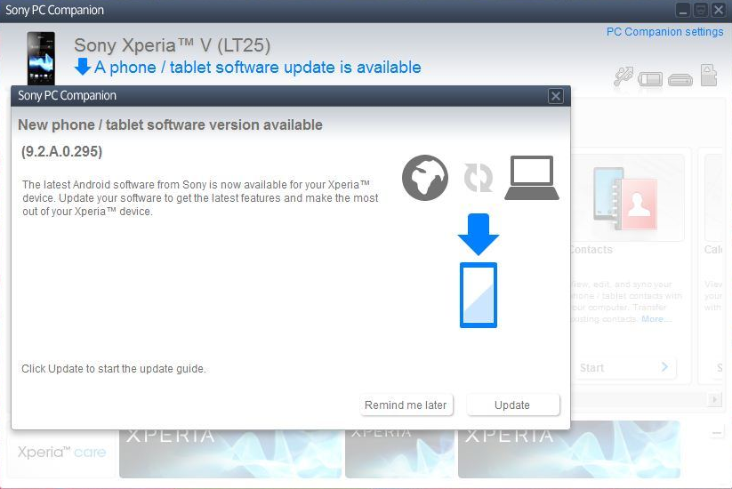 Xperia V 9.2.A.0.295 firmware update.png