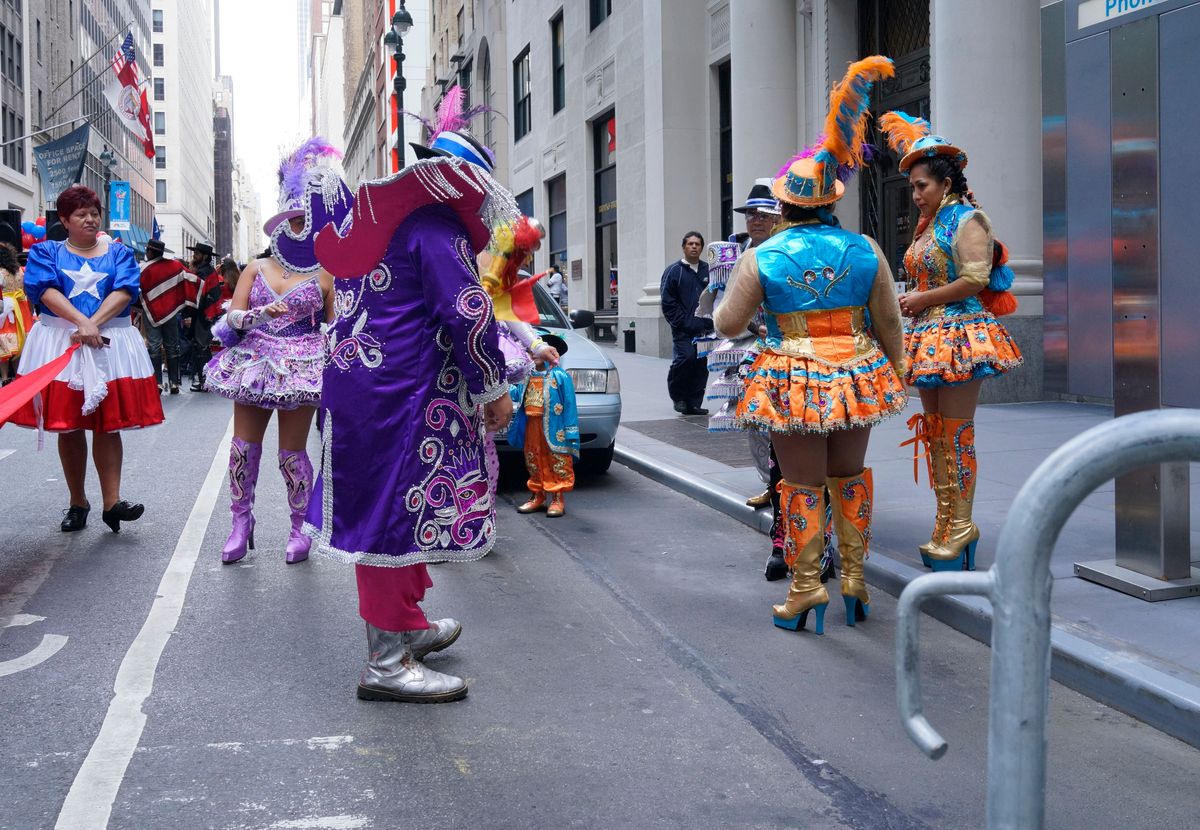 Parade in NYC, celebrating Columbus