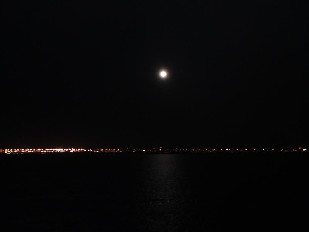 Moon Over The English Channel