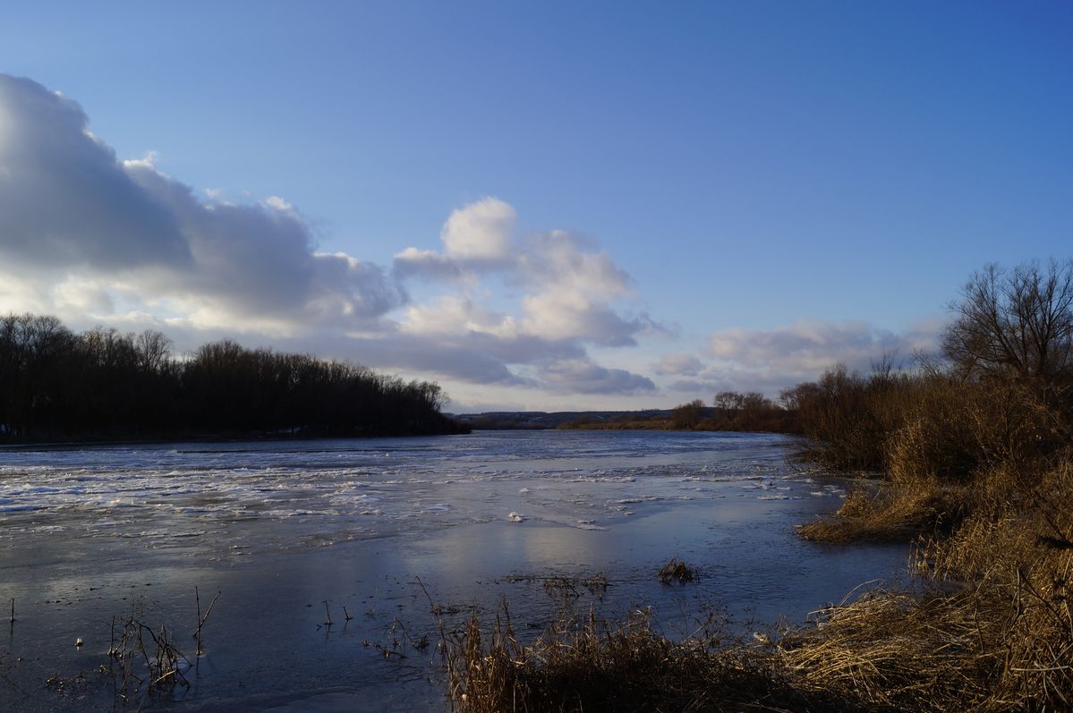 лёд,река, январь