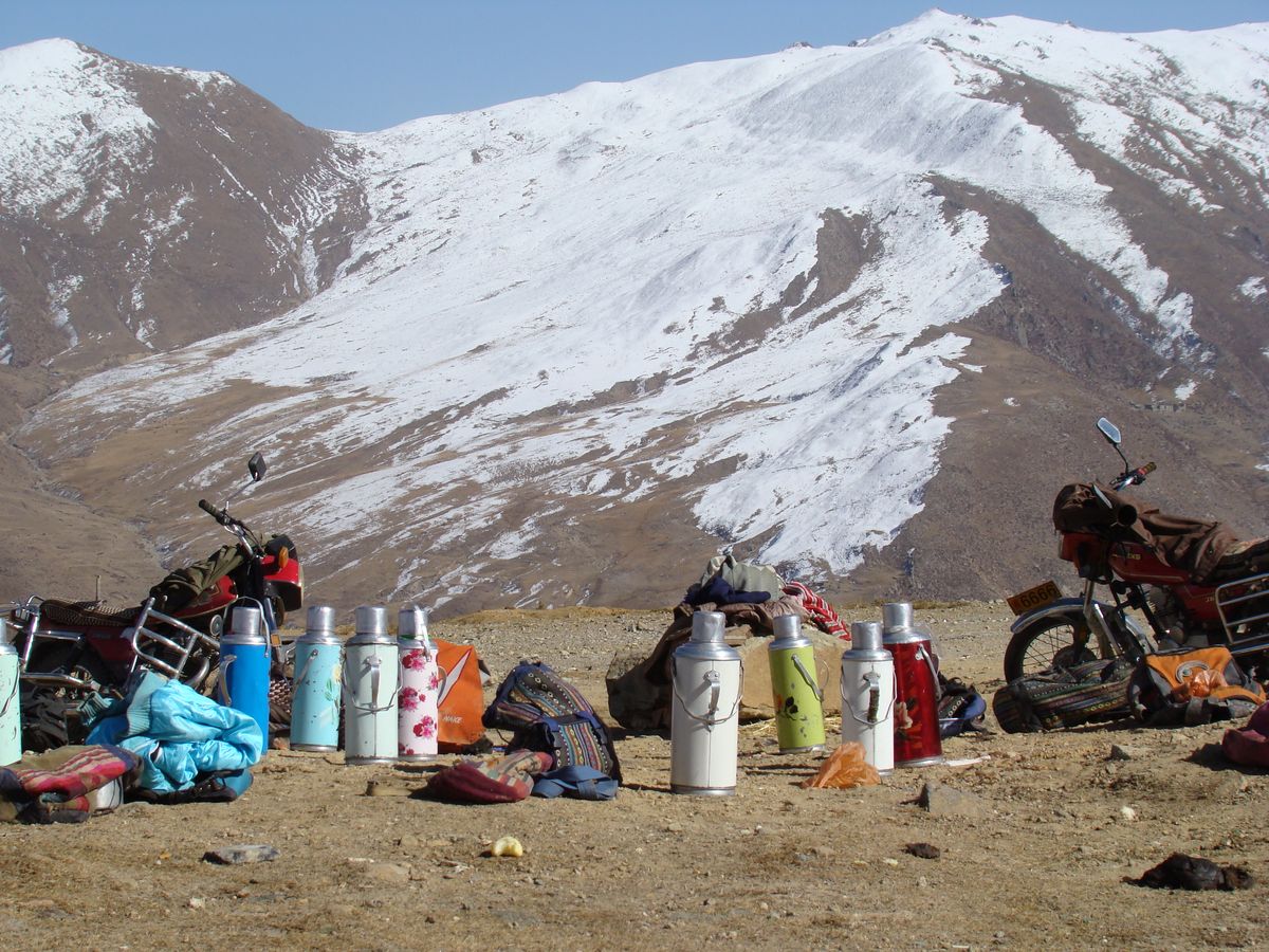 Pause de midi au Tibet