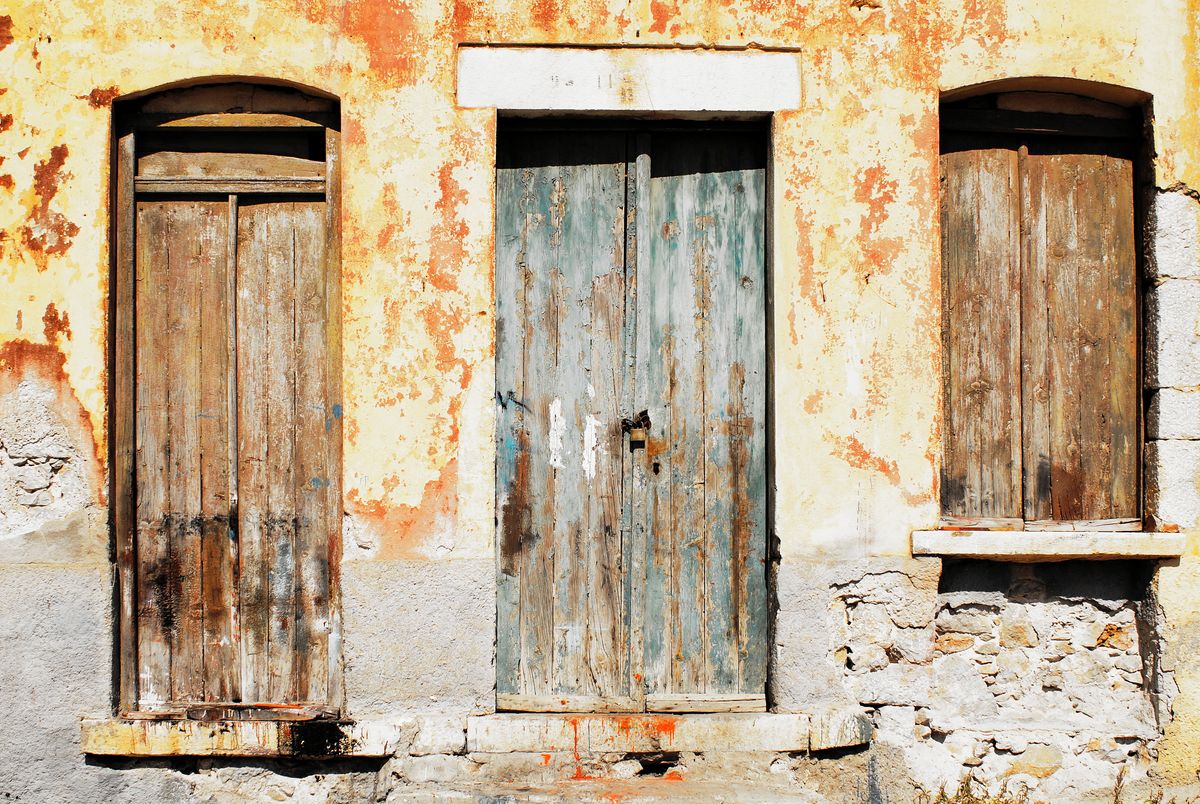 old door composition