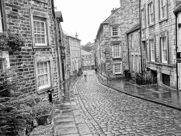 Bob Graham Photos Lancaster U/K  Cobbled street  after the rain