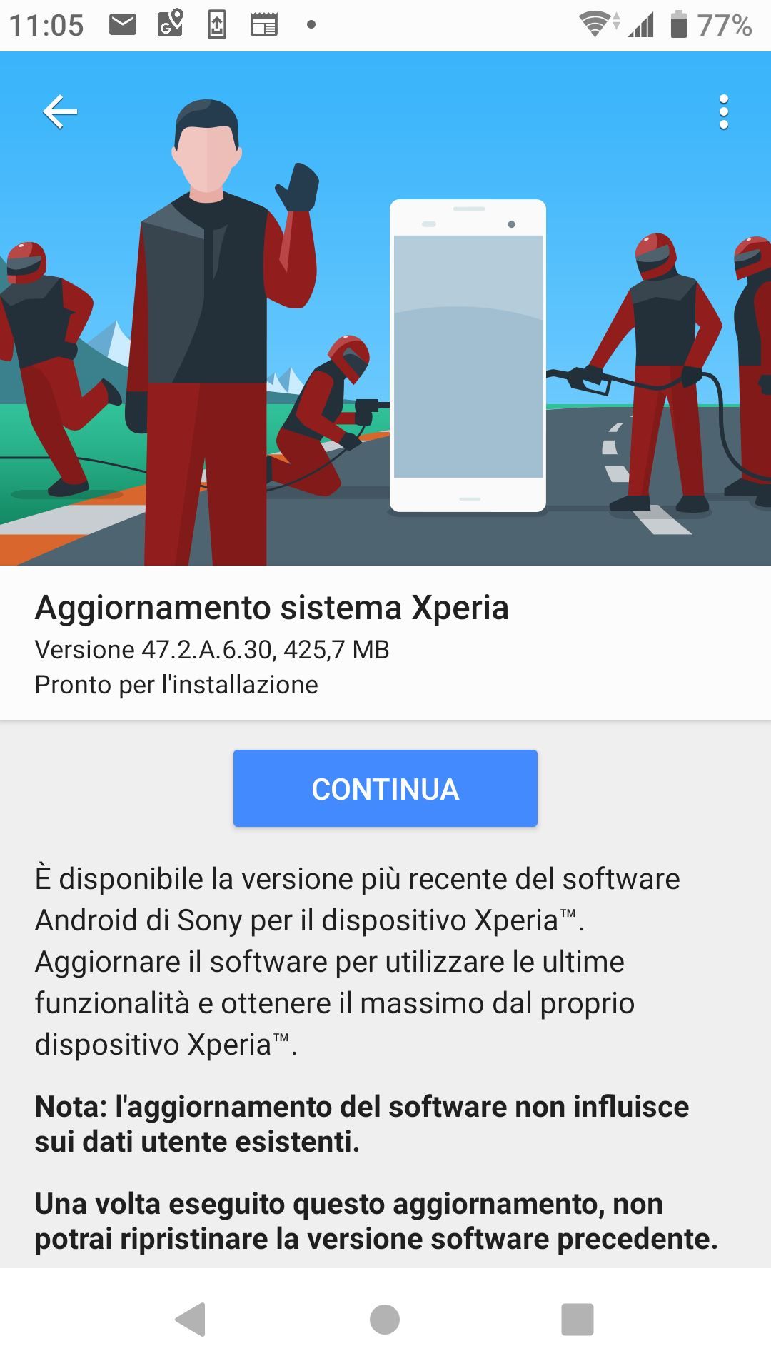 Screenshot_20190402-110522 aggiornamento XZ1 ricevuto il 02 apr 2019.jpg