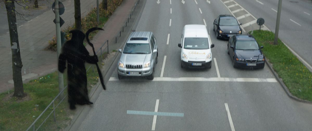 Man muss verdammt schnell sein, um den Gesellen hier in Hamburg zu erwischen