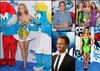 Smurfs celebrities at Blue Carpet Premier