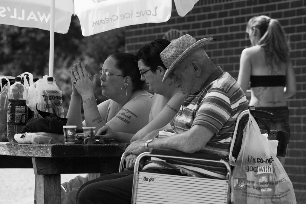 This was taken at my local nature discovery center, clearly the chap is enjoying the conversation!
