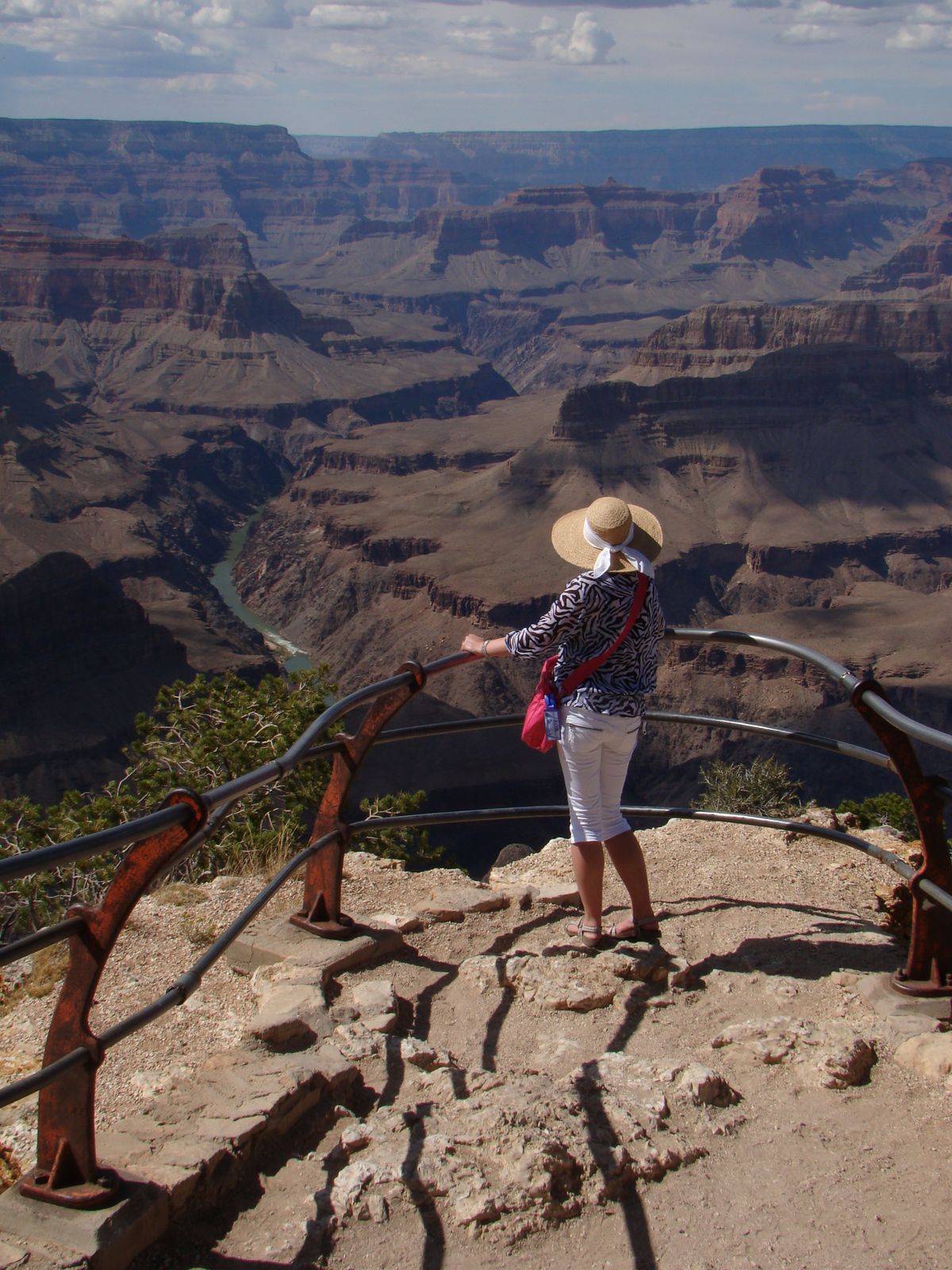 My girlfriend watching over the Grand Canyon